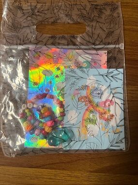 Colorful Beaded Bracelet Set with Rainbow Card